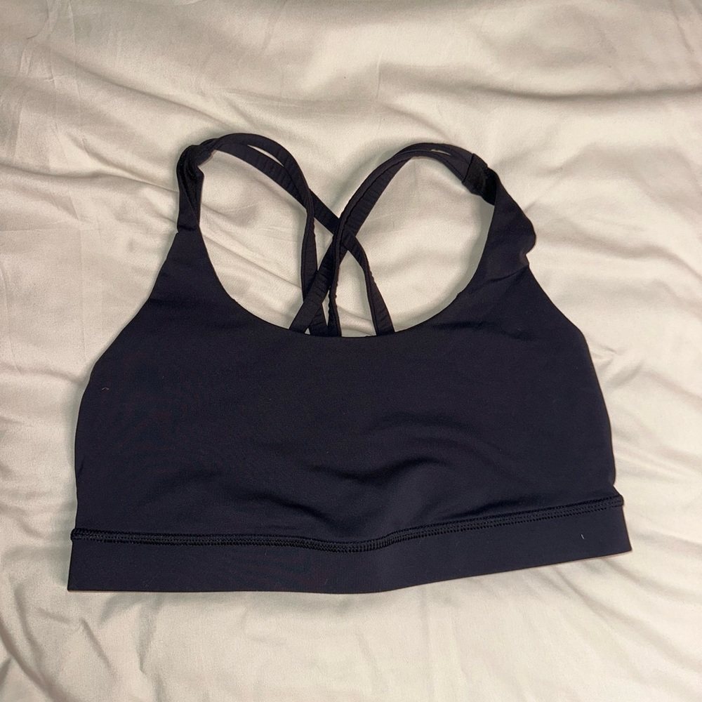 Lululemon Athletica Black Sports Bra with Crisscross Straps